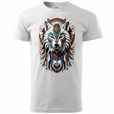 Bílý vlk - Indie - obrázek pro tisk na tričko 5816