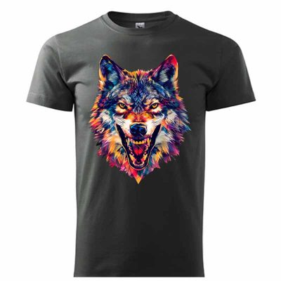 Vlk - obrázek pro tisk na tričko