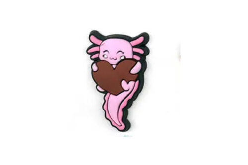 Roztomilý přívěsek na boty, batoh, košili, svetr atd. s motivem axolotl