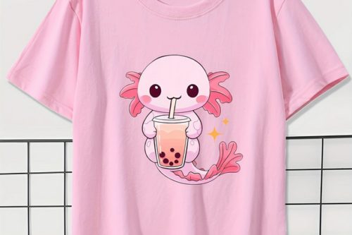 Tričko pro holčičky z axolotlem