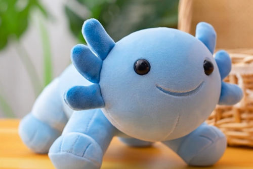 Plyšová hračka modrý axolotl
