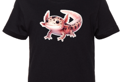 Dětské tričko s růžovým axolotlem – unikátní potisk